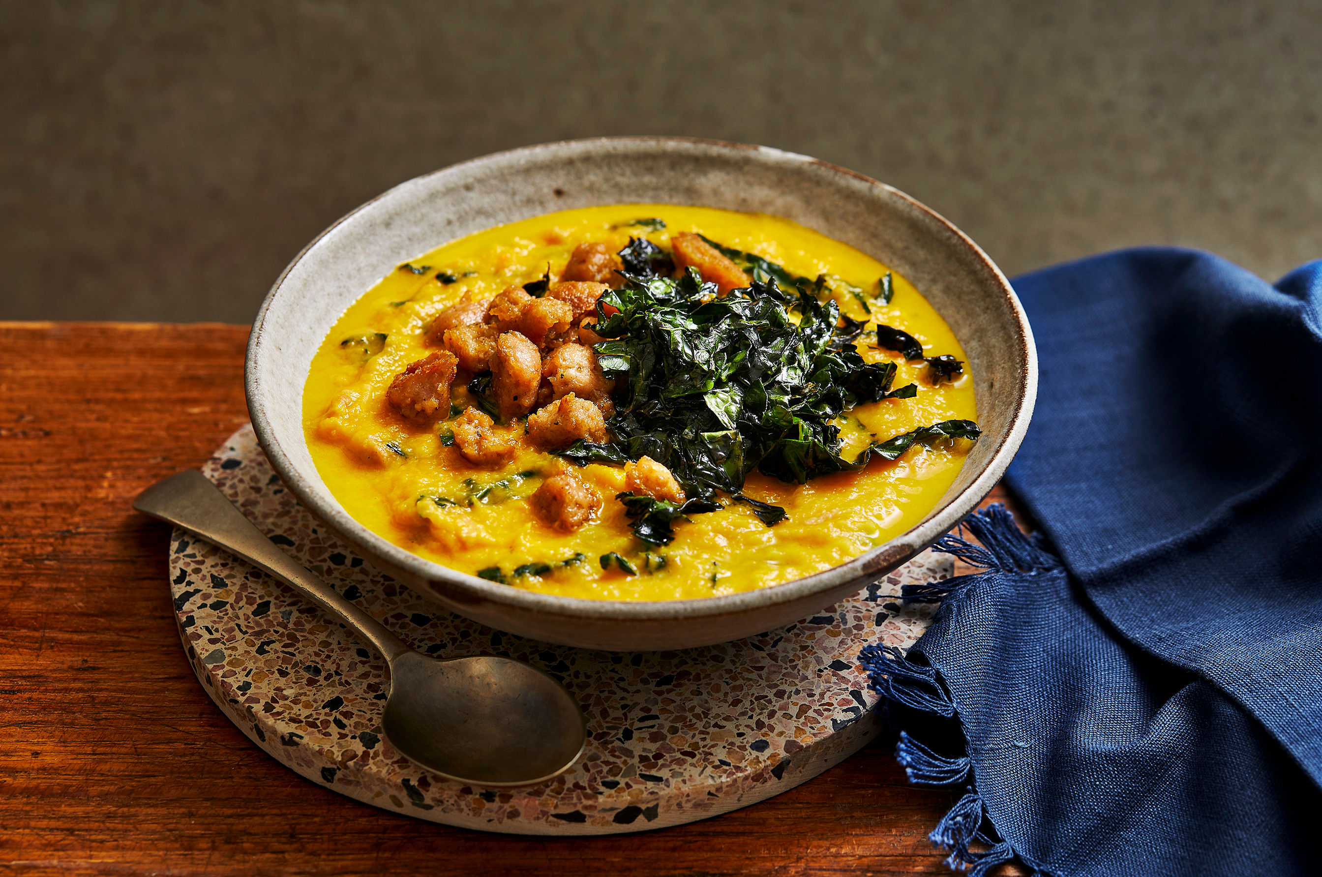 Sausage and veg soup