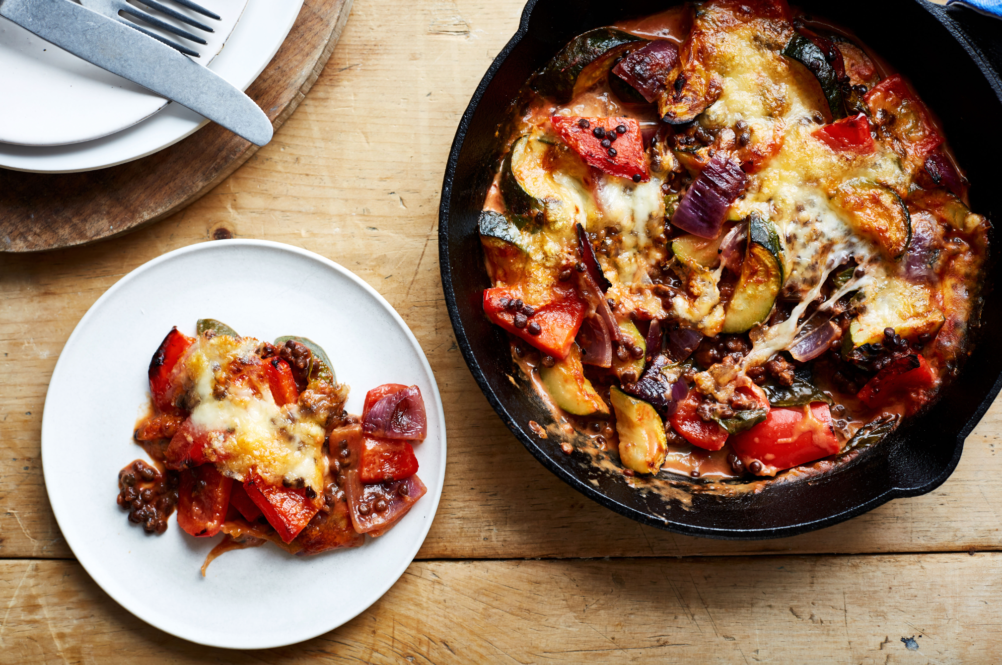 Vegetable and Mozzarella Bake